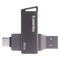 Флэш-диск SmartBuy 64GB USB 3.0 MC45 Phantom Metal Dual TypeC-TypeA