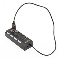 Хаб USB 4 порта с выключателями (127307)