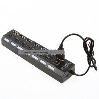 Хаб USB 7 портов с выключателями