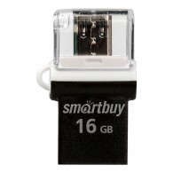 Флэш-диск SmartBuy 16GB USB 2.0 OTG POKO черный