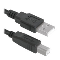 Кабель USB 2.0 A->B 1,8м для принтера Defender 83763