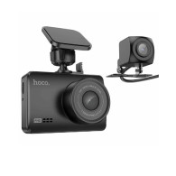 Видеорегистратор Hoco DV3 (Full HD, 2 камеры, дисплей, micro SD до 128Gb)