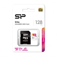 Карта памяти microSDHC Silicon Power 128Gb Class 10 Elite UHS-I без адап