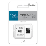 Карта памяти microSDHC SmartBuy 128Gb Class 10 U3 с адаптером (SDXC) Карта памяти microSDHC SmartBuy 128Gb Class 10 U3 с адаптером (SDXC)