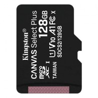 Карта памяти microSDHC Kingston 128Gb Class10 CanvasPlus A1(100Mb/) б/адап