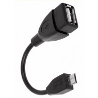 Адаптер OTG USB(гнездо) - microUSB 10см