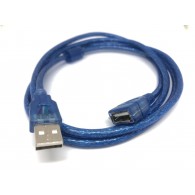 Кабель удлинительный USB2.0 Am-Af 1,5м, в пакете, синий