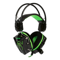 Гарнитура SmartBuy Snake черно-зел. SBHG-1200 (полноразм./3,5*2+USB/L=2,2м)