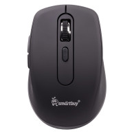 Мышь беспроводная SmartBuy SBM-611AG-K черная, БЕЗЗВУЧНАЯ (1АА в комп.)