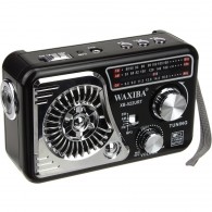 Радиоприемник Waxiba XB-522URT (акб18650 или BL-4C/USB) черный (16х8х11см)