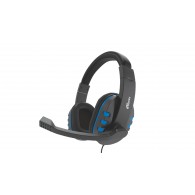 Гарнитура Ritmix RH-555М Gaming Blue черно-синяя (полноразм./3,5*2/L=1,8м)