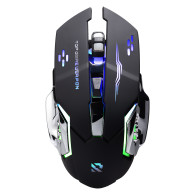 Мышь беспроводная SmartBuy SBM724AGK игровая, черная, RGB, встр.АКБ, БЕЗЗВУЧ.