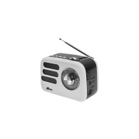 Радиоприемник Ritmix RPR-033 (Fm/BT/USB/microSD/акб.18650) белый (14х8х9,5см)