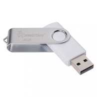 Флэш-диск SmartBuy 4GB USB 2.0 Twist белый