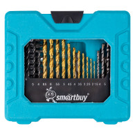 Набор сверл и бит 31 пред., по стали, древесине, бетону, CR-V сталь, кейс, Smartbuy SBT-SDM-31P1