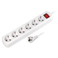 Удлинитель Smartbuy (6 роз., 5м, выключ., заземл., 16А) SBE-16-6-05-ZS